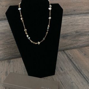 Silpada Shell, bronze seed necklace.